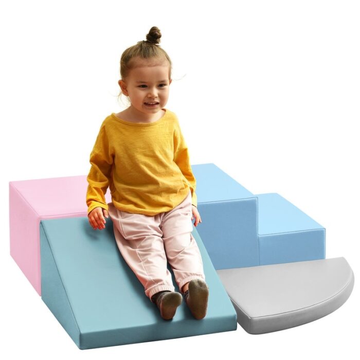 Kids Crawling and Climbing Indoor Active Play Structure