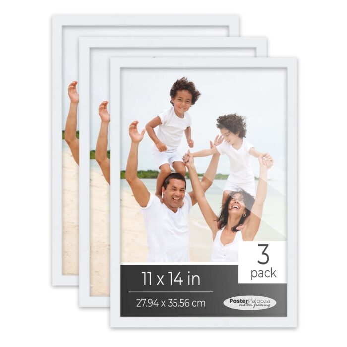 11x14 White Picture Frame Set Pack of 3 11x14 Wood Picture Frames for Gallery Wall 3 11x14 White Frames