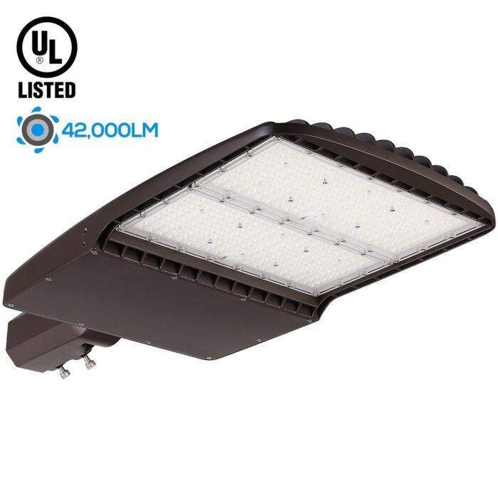 300W LED Slipfitter Shoebox Light, UL Listed, 5000K Daylight - 1 Pack