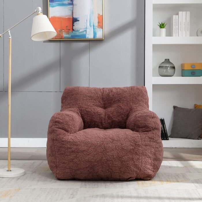 Bean Bag Chairs for Adults & Kids, Modern Accent Chair Ultra Soft
