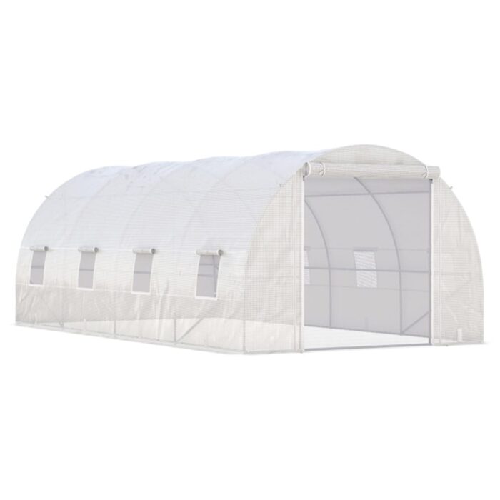 19' x 10' x 7' Steel Frame Walk-In Tunnel Greenhouse Garden Warm House