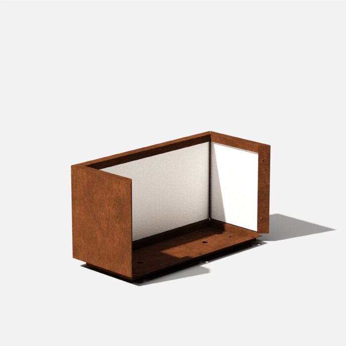Corten Steel Series Long Box Planter - Image 2