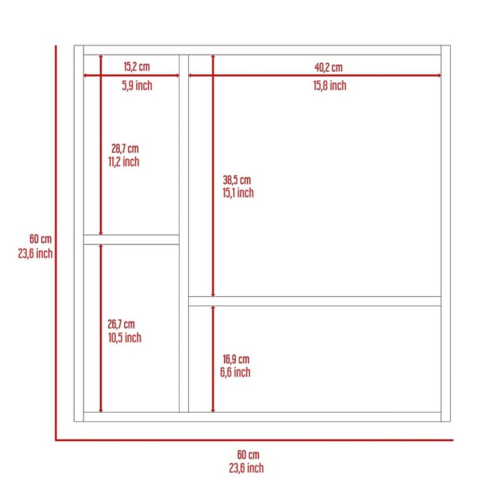 4-Shelf Bathroom Medicine Cabinet Light Grey/Beige/White - Image 2