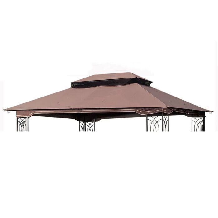 13x10 Ft Patio Double Roof Gazebo Replacement Canopy Top