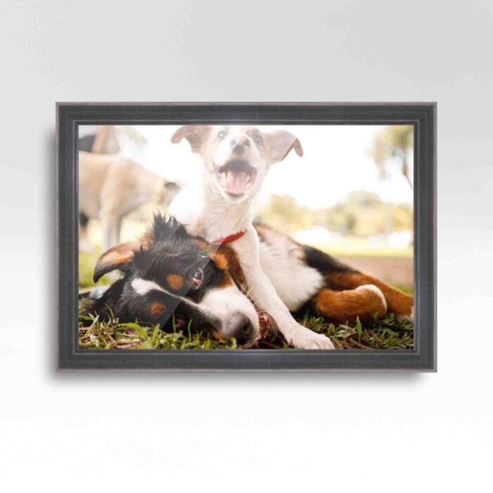 20x12 Grey Picture Frame - Wood Picture Frame Complete with UV