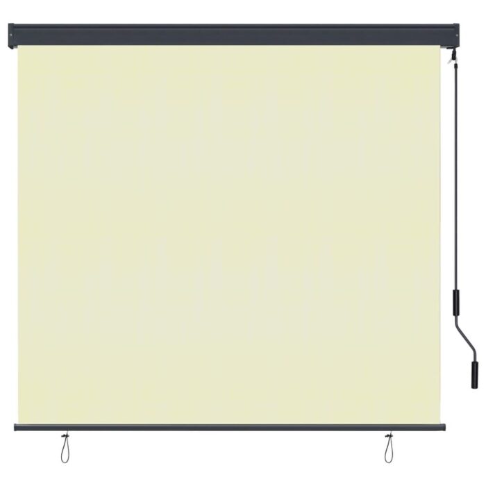 vidaXL Outdoor Roller Blind 66.9"x98.4" Cream - Image 2