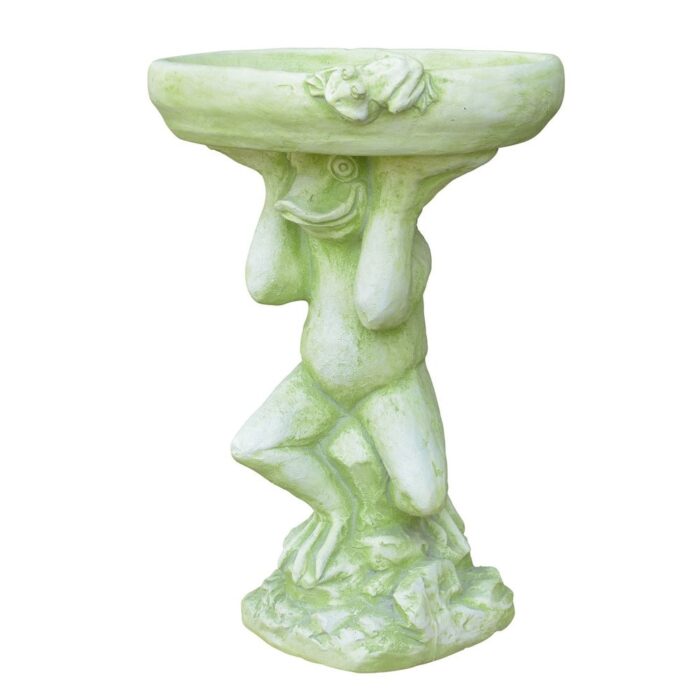 25" Frog Birdbath - Image 2
