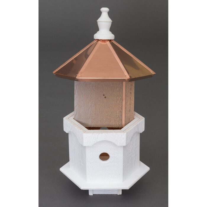 Double Blue Bird House with Copper Roof - Image 2