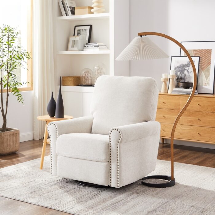 Heido 360 Degree Swivel Glider Manual Recliner - Image 2