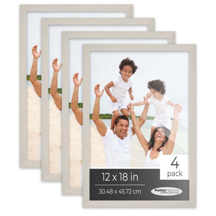 18x24 White Washed Picture Frame Set Pack of 4 18x24 Wood Picture Frames for Gallery Wall 4 18x24 White Washed Frames