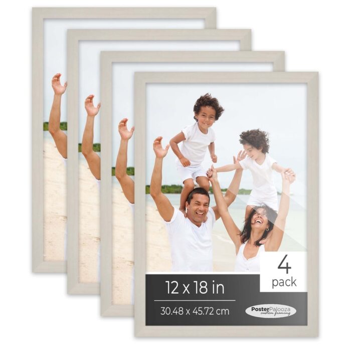 24x36 White Washed Picture Frame Set Pack of 4 24x36 Wood Picture Frames for Gallery Wall 4 24x36 White Washed Frames