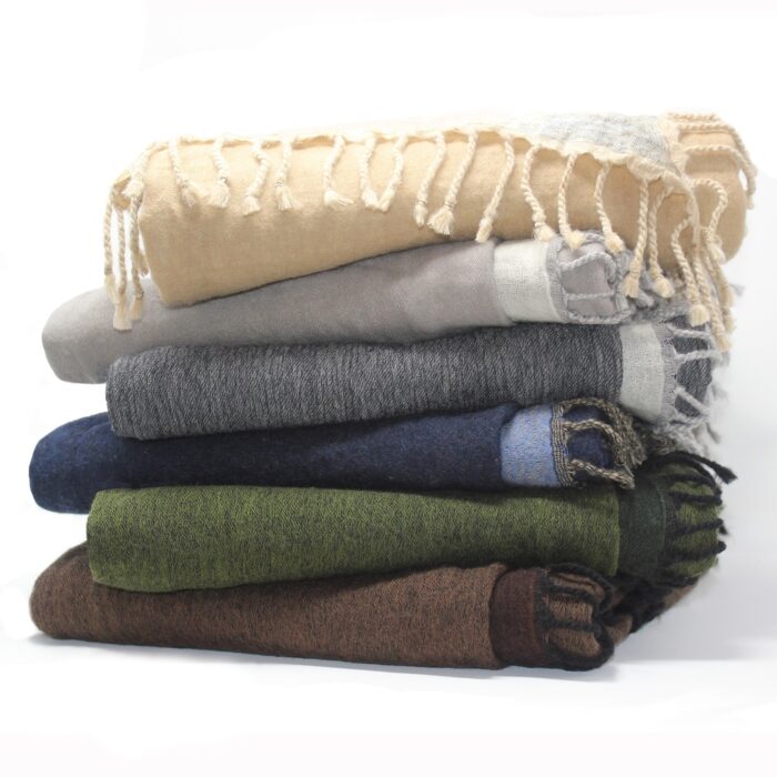 100% Merino Wool Collection Reversible Throws