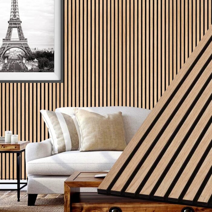 94 in. x 23.6 in x 0.8 in. Acoustic Vinyl Wall Cladding Siding Board - 1pc