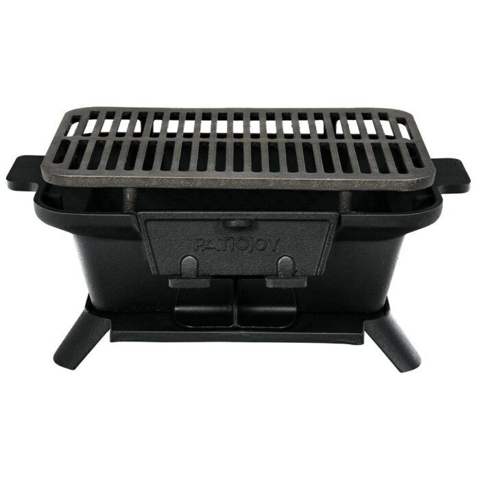 Heavy Duty Cast Iron Tabletop BBQ Grill Stove for Camping Picnic - 15.5" x 10.5" x 7" (L x W x H) - Image 2