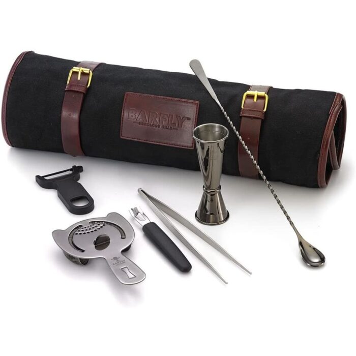 Mercer Culinary M37100BK Barfly 7-Piece Essentials Set, Gun Metal Black