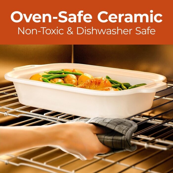 4-Quart Slow Cooker with Casserole Digital Warm Setting, Kitchen Small Appliance, Oven Baking, Dishwasher Safe Crock - Image 2