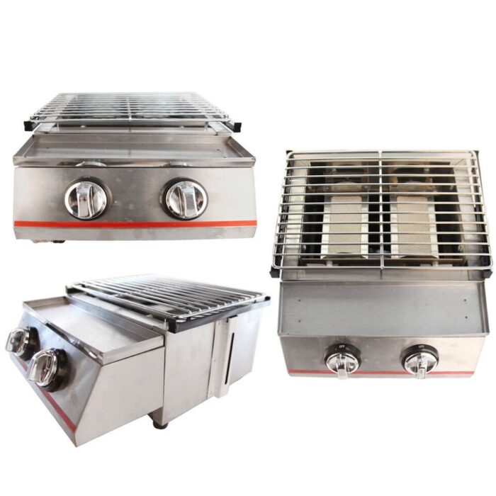 Portable Smokeless Propane Gas Grill Griddle