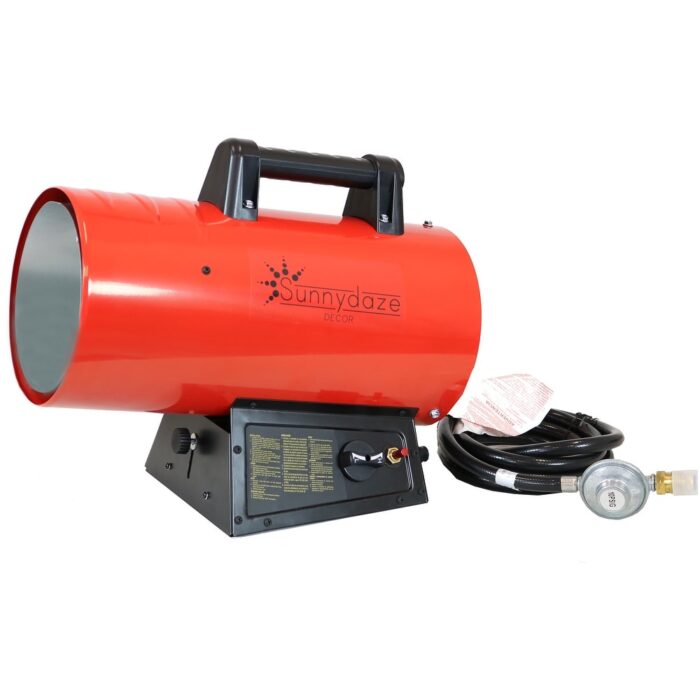 Sunnydaze 60,000 BTU Forced Air Propane Heater - Overheat Auto-Shutoff