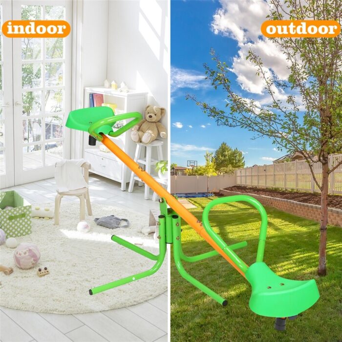 360 Degree Rotation Outdoor Kids Spinning Seesaw Sit - Image 2