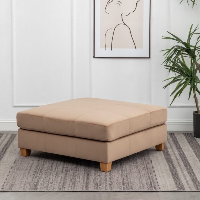 WOVENBYRD 40" Square Rectangle Pillowtop Ottoman