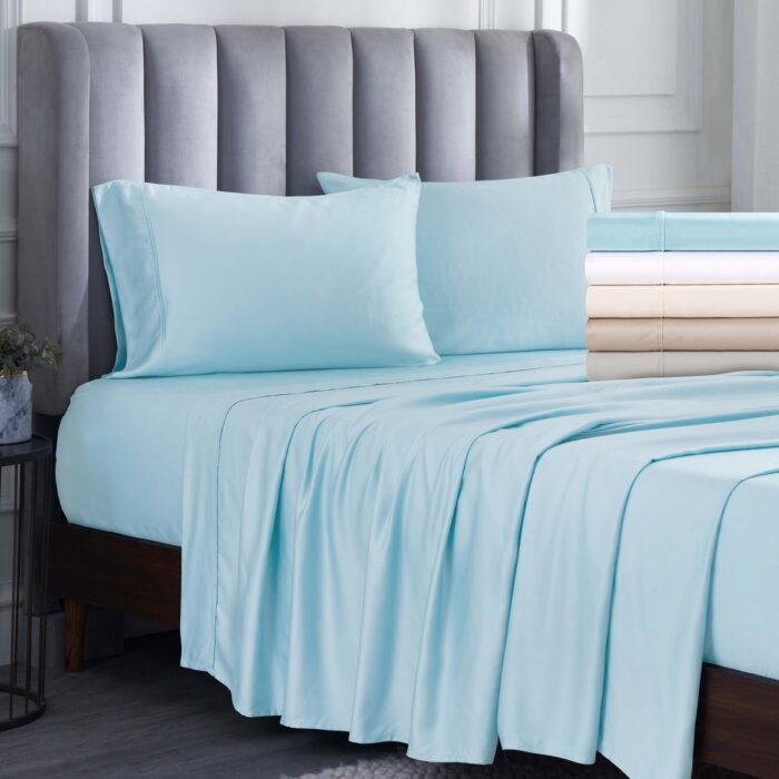 Superior Modal From Beechwood 400 Thread Count Deep Pocket Bed Sheet Set