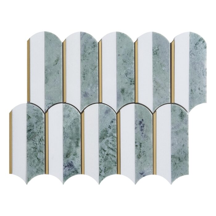 3.75" x 6" Marble Mosaic Wall & Floor Tile - Case (10 Sheets)