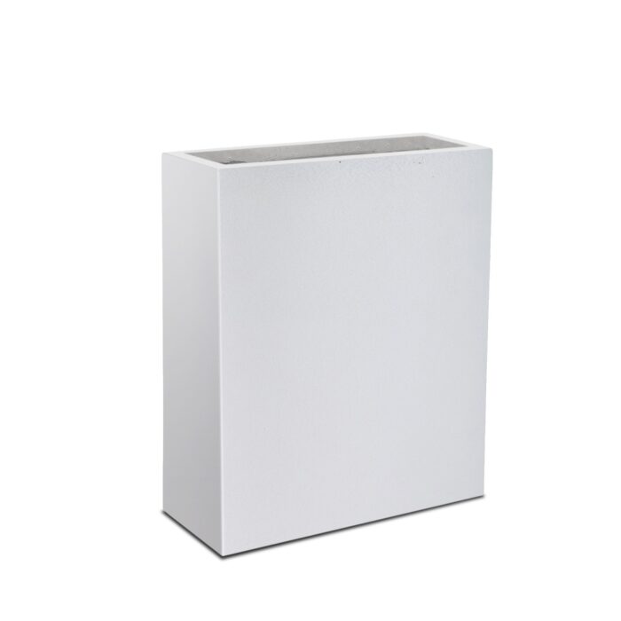 Kante 27" Tall Large Square Concrete Metal Indoor Outdoor Planter Pot w/ Drainage Hole - Image 2