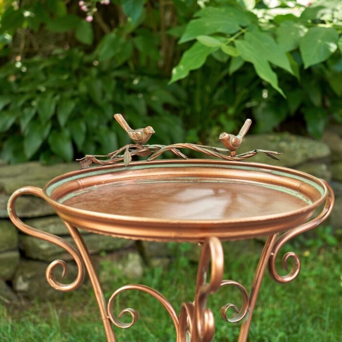 Shallow Birdfeeder with Three Leg Stand - Image 2