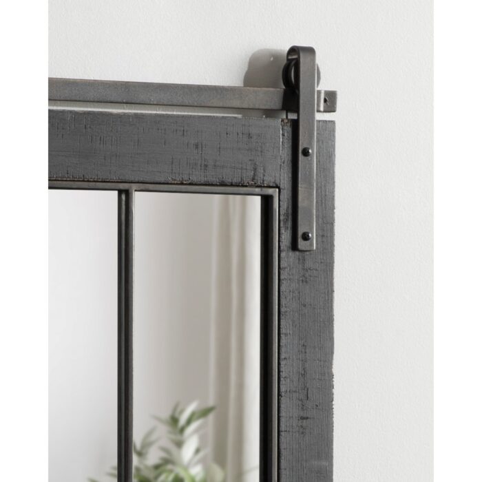 Kate and Laurel Cates Windowpane Framed Wall Mirror - Image 2