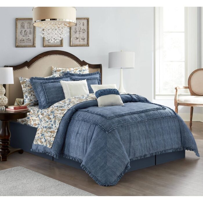 Grand Avenue Freida 10 Piece Denim Comforter Set