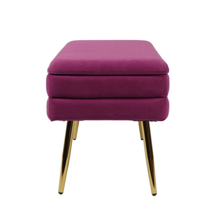 Ziva Plum Storage Bench - Image 2