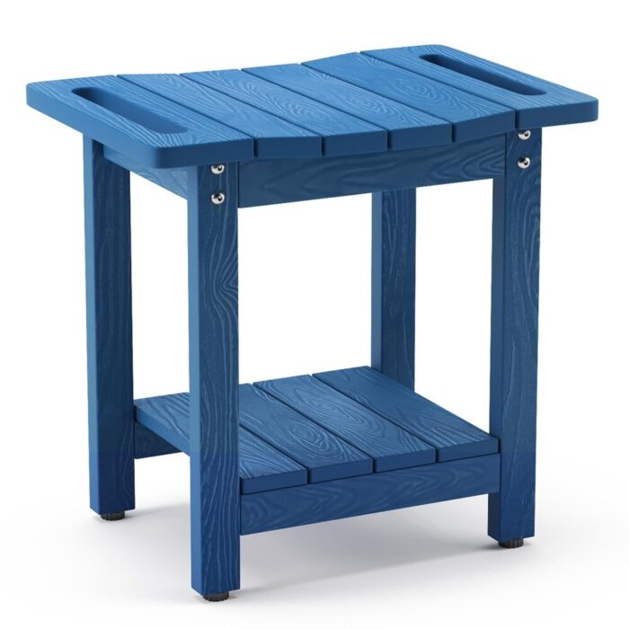 HDPS Shower Benches for Inside Shower, Shower Stool for Shaving Legs with Storage, Waterproof Shower Chair Seat for Bath