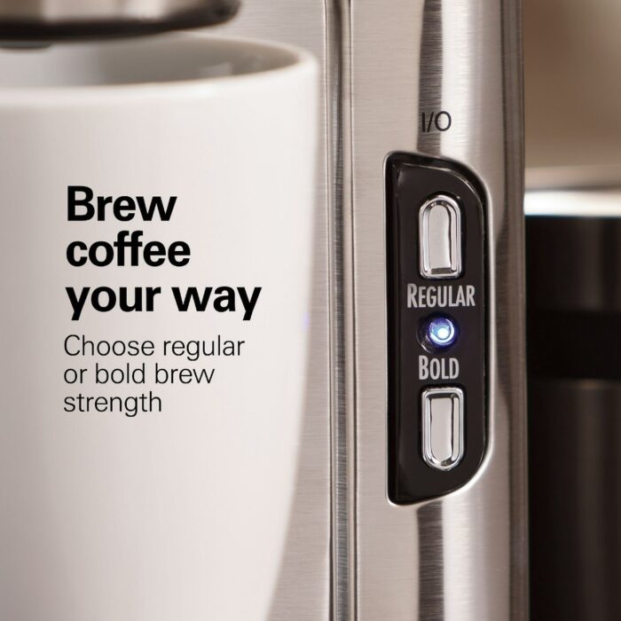 Scoop Single-Serve Coffee Maker, 14 oz., Stainless Steel, - Image 2
