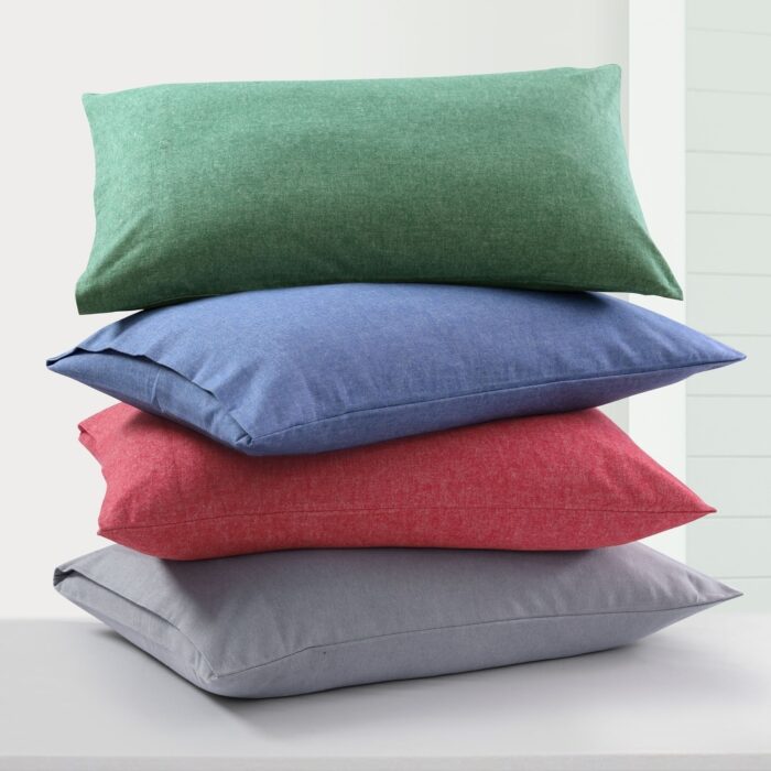 Portuguese Yarn Dyed Cotton Flannel Extra Deep Pocket Sheet Set - Image 2
