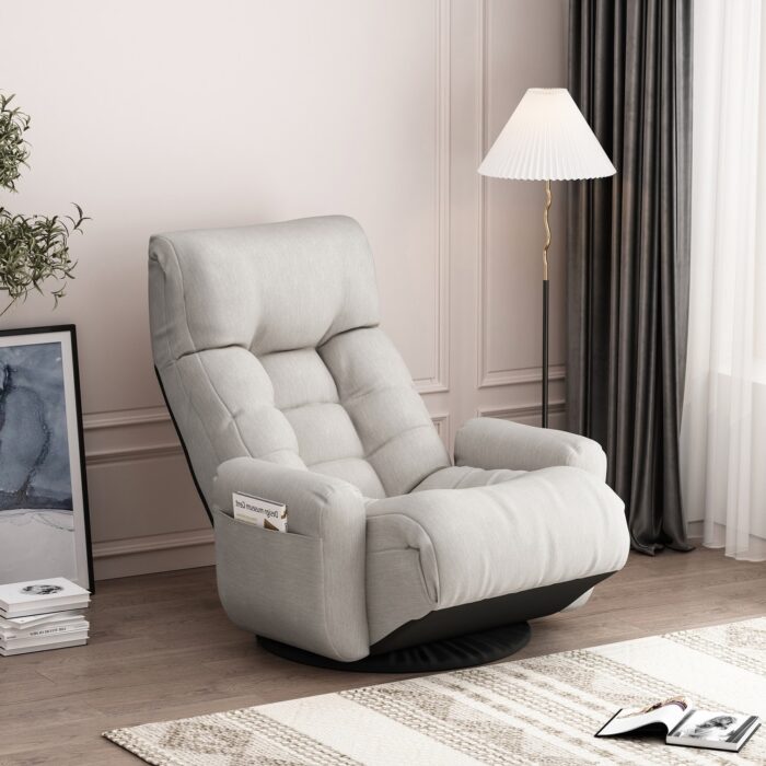 Adjustable head and waist, game chair, lounge chair