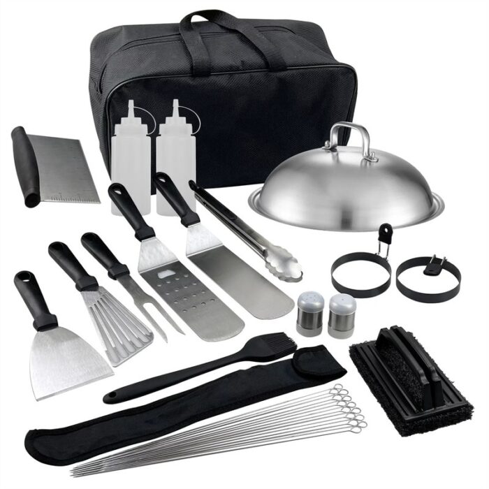32 Piece Metal Spatula Set - Commercial Heavy Duty Stainless Steel - N/A