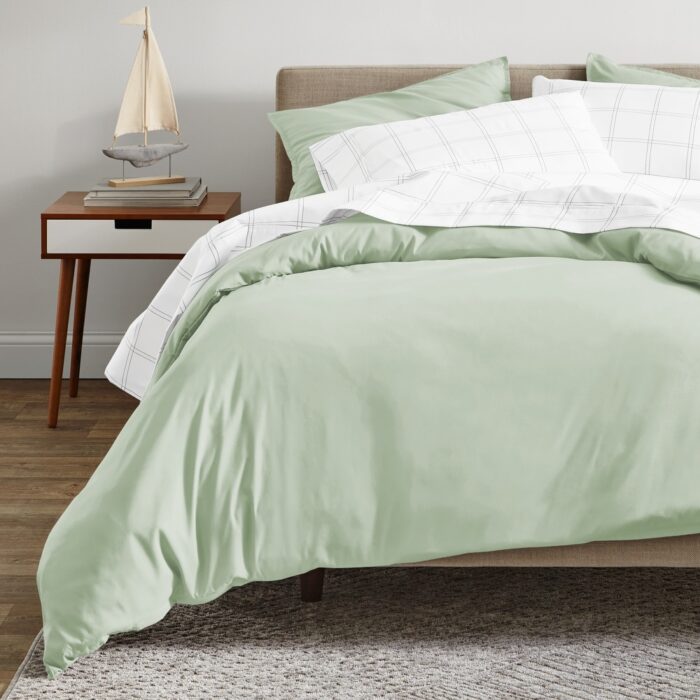 Bare Home Organic Cotton Duvet Cover Set - Smooth Sateen Weave