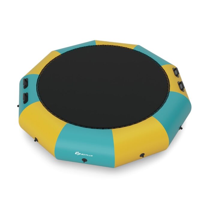 Goplus 12FT Inflatable Water Bouncer Splash Padded Water Trampoline - See Details - Image 2
